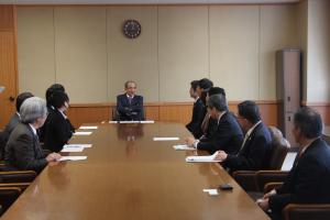 トビタテ！留学JAPAN知事表敬訪問（成果報告）１
