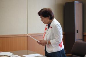 水谷トシヱ副会長の写真